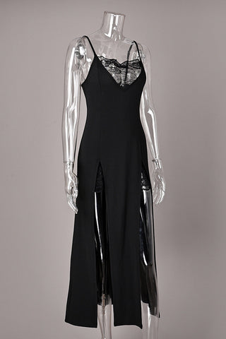 Lace Split Hem Cami Nightdress