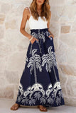 High-Waisted Printed Casual Pants