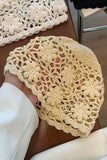 Floral Crochet Open-Knit Bucket Hat