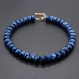 Heart-Pendant Beaded Necklace