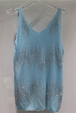 Sequin V-Neck Sleeveless Tank