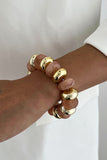 Mixed Stone and Bead Stretch Bracelet