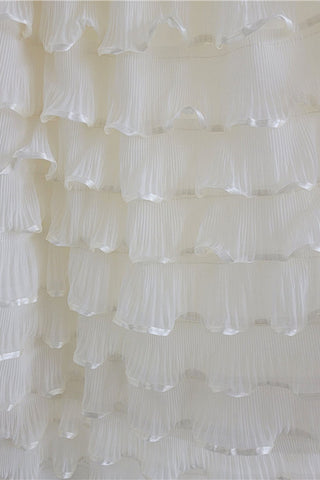 Tiered Ruffle Midi Skirt