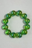 Iridescent Bead and Translucent Resin Bangle