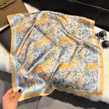 Floral-Print Square Scarf