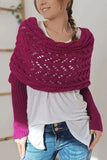 Pointelle Knit Cowl Neck Sweater