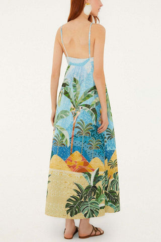 Tropical Print Sundress