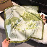 Floral-Print Square Scarf