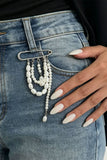 Multi-Strand Layered Pearl Brooch