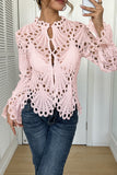 Elegant Eyelet Lace Blouse