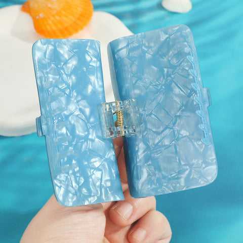 Sardine Can Graphic Rectangle Claw Clip