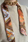 Chain Link Print Neck Scarf