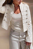 Military Detail Cropped Jacket