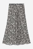 Wild Print Asymmetrical Maxi Skirt
