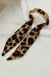 Leopard Print Tie Cuff Bracelet