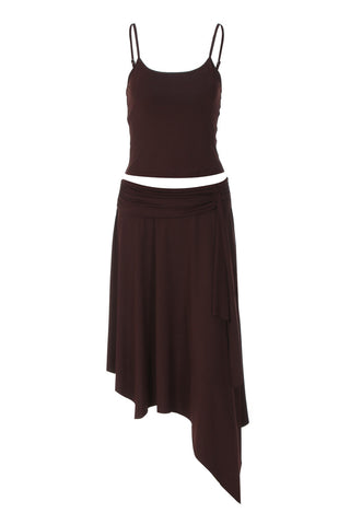Asymmetrical Hem Skirt Set