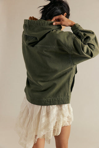 Long Sleeve Drawstring Zip Hoodie