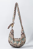 Patterned Knot Strap Hobo Bag