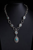 Turquoise Pendant Layered Necklace
