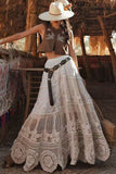 Boho Crochet Maxi Skirt
