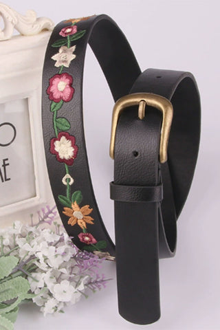 Floral Detail Vintage Belt