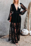 Lace Detail Maxi Dress