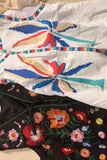 Boho Floral Pattern Open-Front Vest