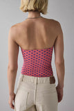 Zebra-Print Bustier Tube Top