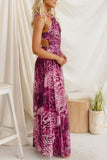 Halter Neck Ruched Maxi Casual Dress