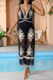 Floral One-Piece Swimsuit with Cover Up