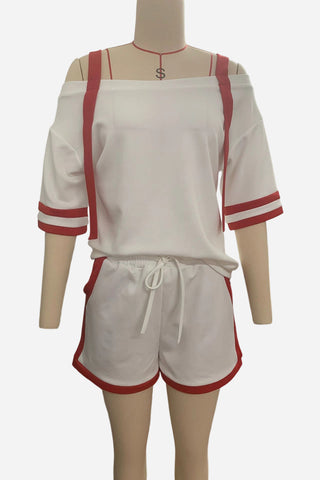 Off-Shoulder Two-Piece Short Set