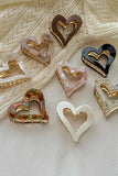 Hollow Heart-Shaped Hair Claw Clip