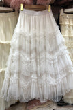 Ruffle Tiered Midi Skirt
