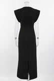 Keyhole Detail Midi Dress