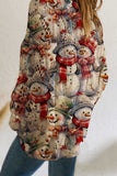 Holiday Tree Print Hollow Knit Sweater