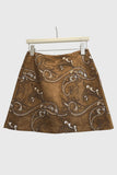 Paisley A-Line Mini Skirt