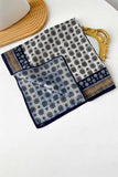 Paisley and Geometric Print Square Scarf