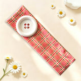 Plaid Button Headband