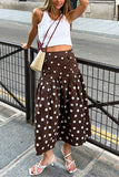 Polka Dot Midi Skirt
