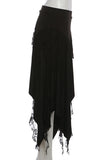 Asymmetrical Draped Midi Skirt