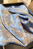 Paisley Print Satin Neck Scarf