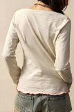 Floral V-Neck Long Sleeve Top