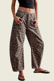 High-Waist Paneled Baggy Jeans