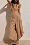 Strapless Striped Jumpsuit