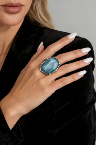 Iridescent Stone Statement Ring