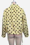 Button-Up Polka Dot Jacket