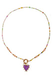Heart Pendant Beaded Necklace