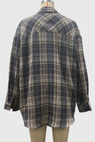 Plaid Button-Front Shirt