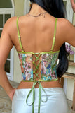 Floral Ruched Tank Top