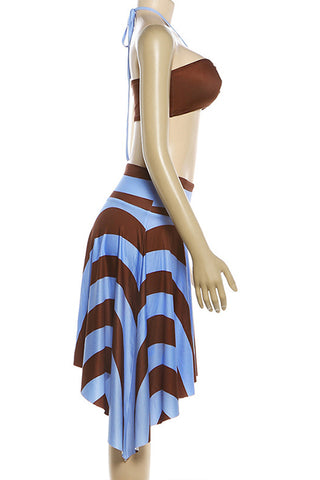Vacation Ready Two-Piece Skirt Set